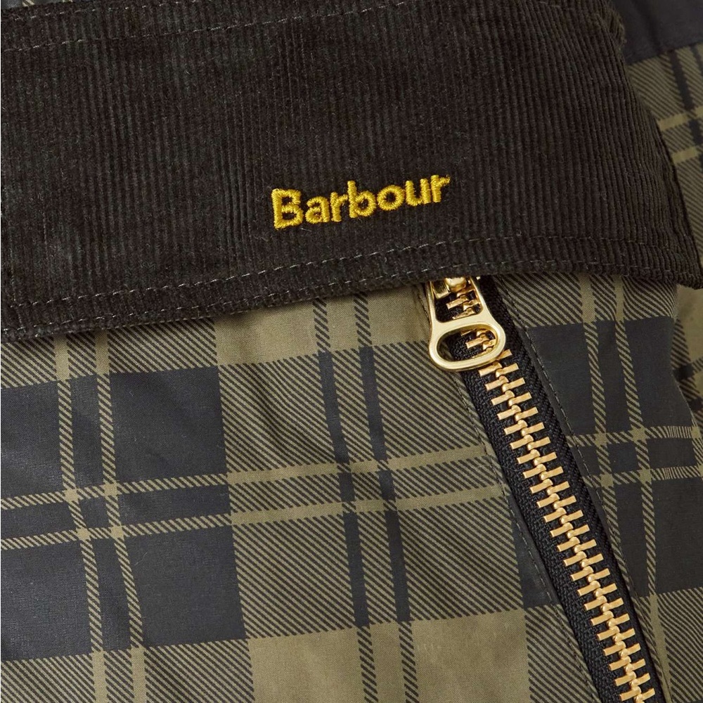 Barbour Women's Utility Jacket - Black and Olive Plaid - Picture 5 of 5